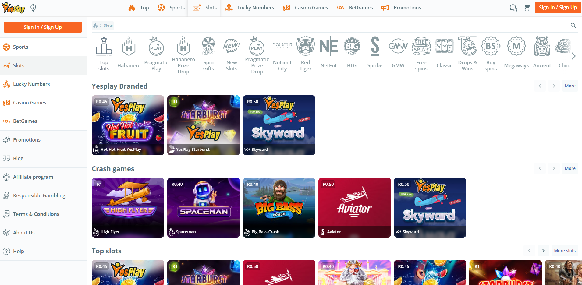 YesPlay Slots
